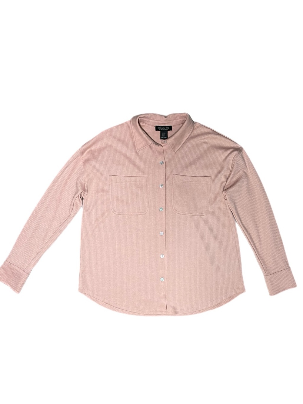 Rachel Zoe New York | Los Angeles Ribbed Button-Down Shirt